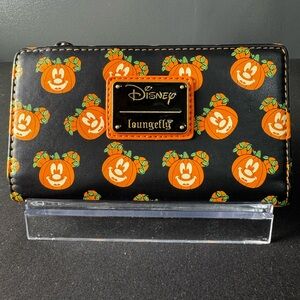 Disney MICK-O-LANTERN  glow in the dark Loungefly Wallet